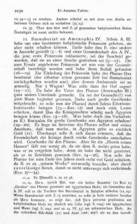 11. Burnaburiaš an Amenophis IV.