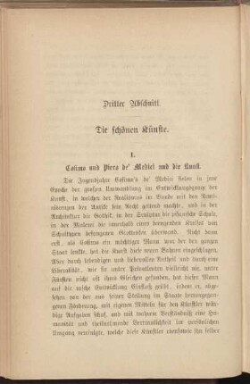 Dritter Abschnitt. Die schönen Künste.