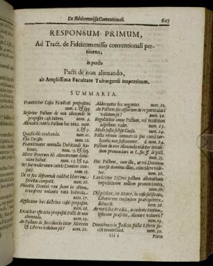 Responsum Primum [...]