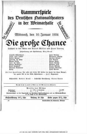 Die große Chance