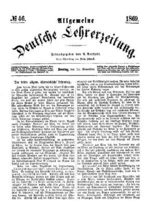 Der dritte allgem. österreichische Lehrertag