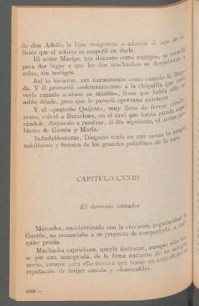 Capítulo LXXIII - El demonio tentador
