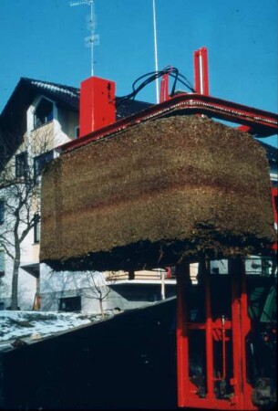 Fotografie: Ein- und Auslagerungstechnik, Flachsilo, Siloblockschneider