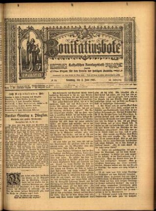 Erste Ausgabe vom Sonntag, den 02. Juni 1907.