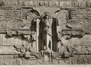 Sankt Michael-Relief : Leipzig, Völkerschlachtdenkmal, Sankt Michael-Relief