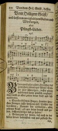 (XIII.) Vom Heiligen Geist, und dessen mannigfaltigen Gaben und Wirckungen, oder Pfingst-Lieder.