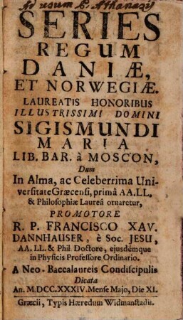 Series regum Daniae e Norwegiae