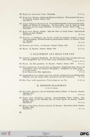 D. Bronze-Plastiken (Nr. 320-337)