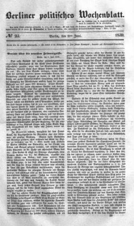 No 23, 8. Juni 1839