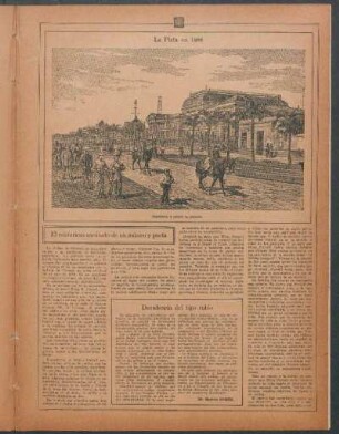 La Plata en 1888 - [Ilustración]