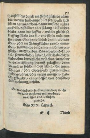 Ein wolriechende seyffen zumachen ... Das XIX. Capitel.