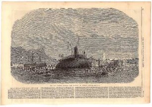 The new French Ironclad "Ram Taureau" in Toulon Harbour