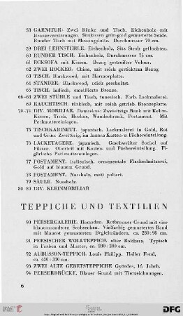 Teppiche und Textilien (Nr. 90-128)