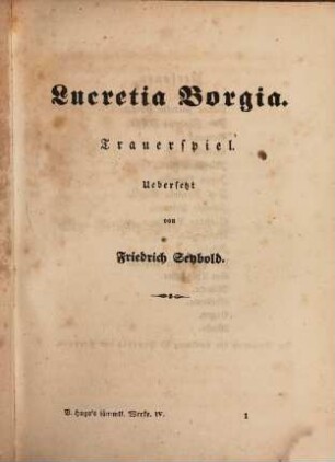 Victor Hugo's sämmtliche Werke. 4