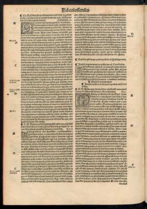 Incipit epistola beati pauli apostoli ad Colossenses.