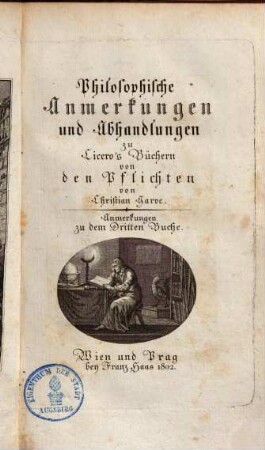Abhandlung über die menschlichen Pflichten : in 3 Büchern, [3]. Abhandlungen und Anmerkungen