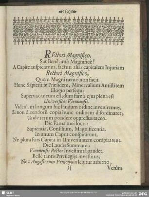 Rectori Magnifico