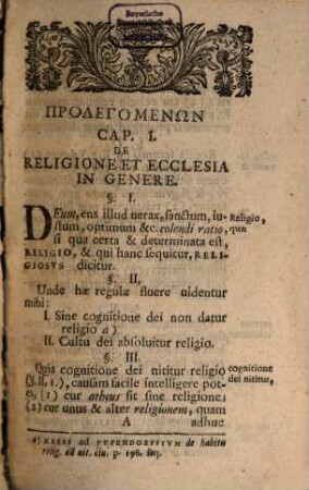 Elementa iuris canonico-pontificio-ecclesiastici : ex genuinis fontibus deducta ad fora Germaniae tam pontificiorum quam protestantium accomodata atque commoda auditoribus methodo-adornata