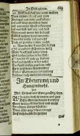 In Theurung und Hungersnoht.