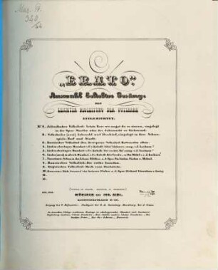 Erato : Auswahl beliebter Gesänge mit leichter Begleitung der Guitarre, 5. Lied in oberbayer. Mundart v. F. v. Kobell : Der rechti Mo