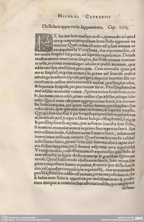 25. De Solaris apparentiae supputatione.