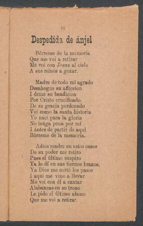 Despedida del ángel