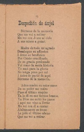 Despedida del ángel