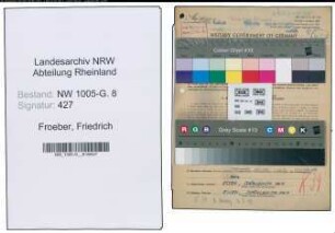 Entnazifizierung Friedrich Froeber , geb. 31.07.1902 (Ingenieur)