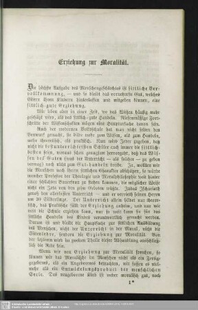 Erziehung zur Moralität