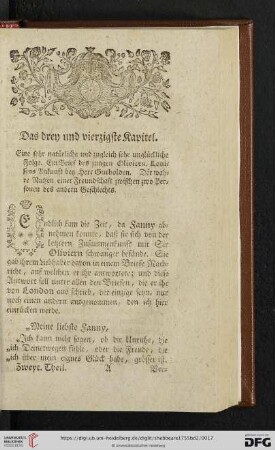 Das drey und vierzigste Kapitel