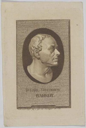 Bildnis des Carl Friedrich Bahrdt