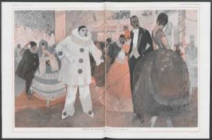 Escenas de Carnaval - En el baile de máscaras : Gouache de Alonso