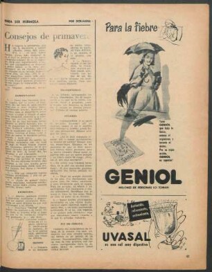 Consejos de primavera : Para ser hermosa