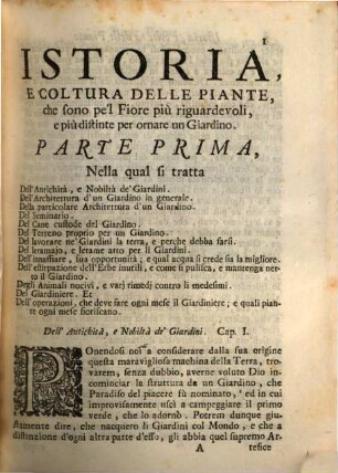 Istoria e coltura delle piante