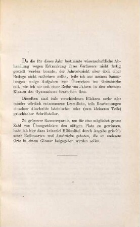 Aufgaben zum Übersetzen ins Griechische