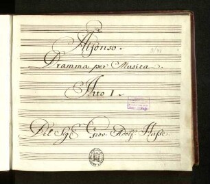 Alfonso : Dramma per musica