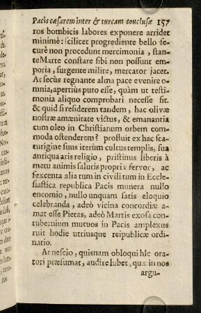 157-161, At nescio, quisnam obloqui hic oratori praesumat, ...