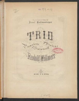 Trio für Pianoforte, Violine und Violoncell op. 109