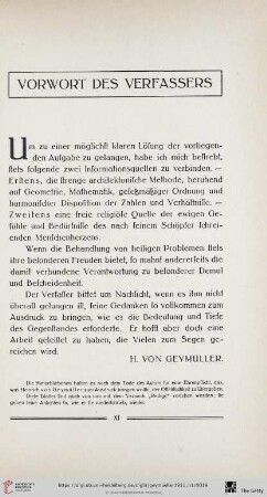 Vorwort des Verfassers