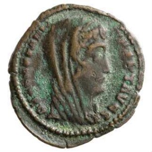 Münze, Follis, Aes 4, 337 - 340 n. Chr.