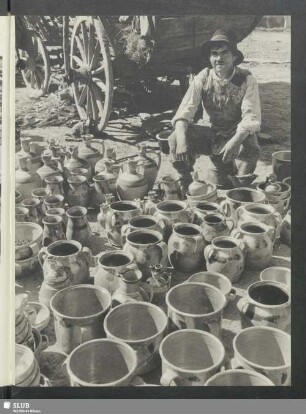 Ein Töpfer auf dem Markt