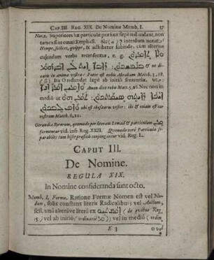 Caput III. De Nomine.