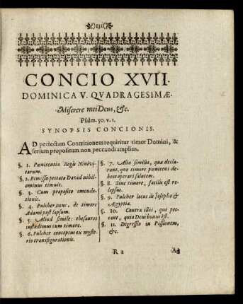 Concio XVII. Dominica V. Quadragesimae.
