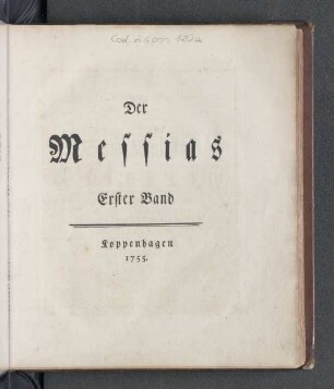 Bd. 1: Der Messias