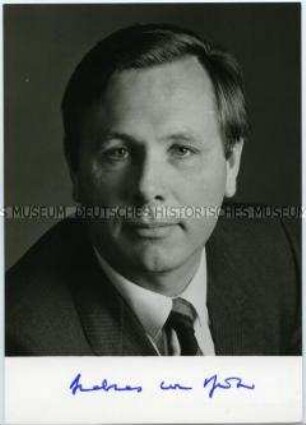 Andreas von Bülow, mit Autograph