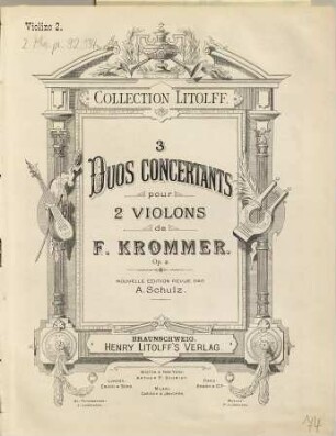 3 duos concertants pour 2 violons : op. 2