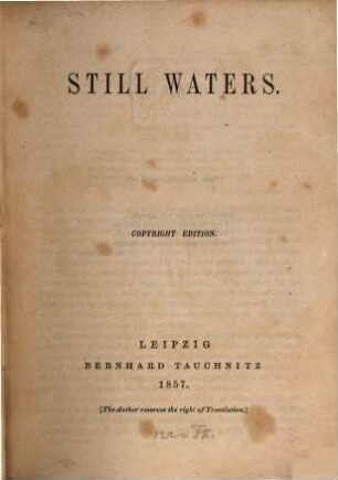 Still waters