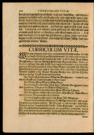 Curriculum Vitae.