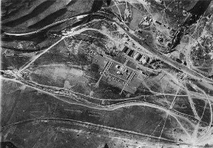 Bahnhof el-mesudije bei Sebastie oben Bahn nach tulkerm [Tul kerm] unten Bahn von genin [Jenin]
