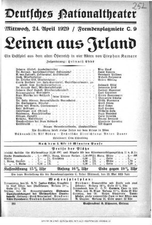 Leinen aus Irland